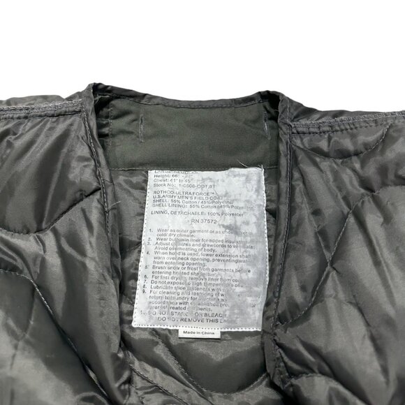 Military Liner Button-Up Jacket - Picture 3 of 3